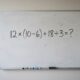 Você ainda lembra como calcular 12 × (10 − 6) + 18 ÷ 3?