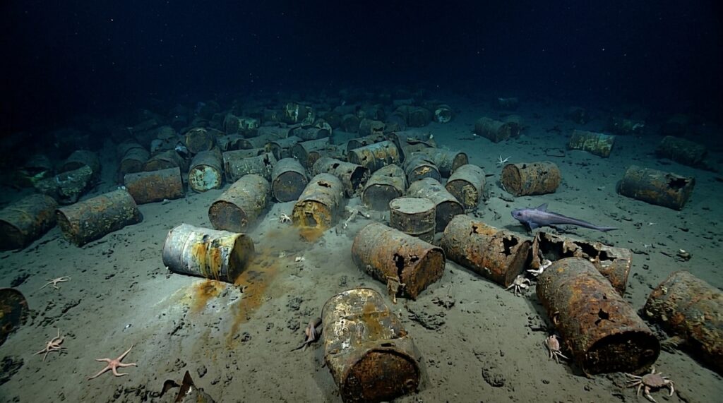 Cientistas encontram 200.000 barris de resíduos radioativos no oceano