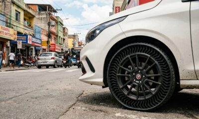 Michelin cria pneu sem ar que praticamente não fura, dispensa calibragem e promete mudar a mobilidade, mas ainda não pode ser instalado nos carros comuns