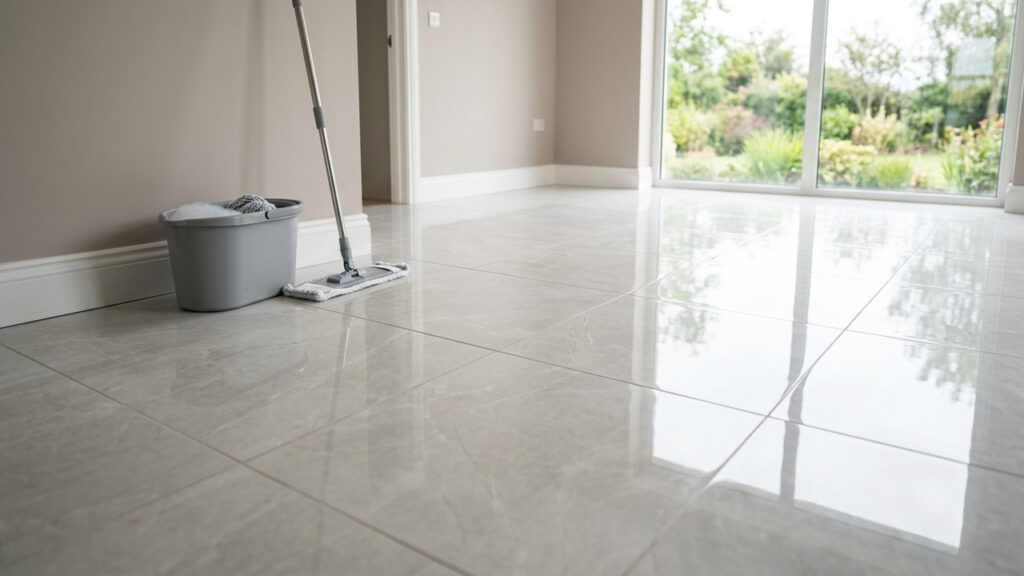Misturar álcool líquido com detergente neutro e água morna: a receita caseira para deixar o piso de porcelanato brilhando e sem manchas