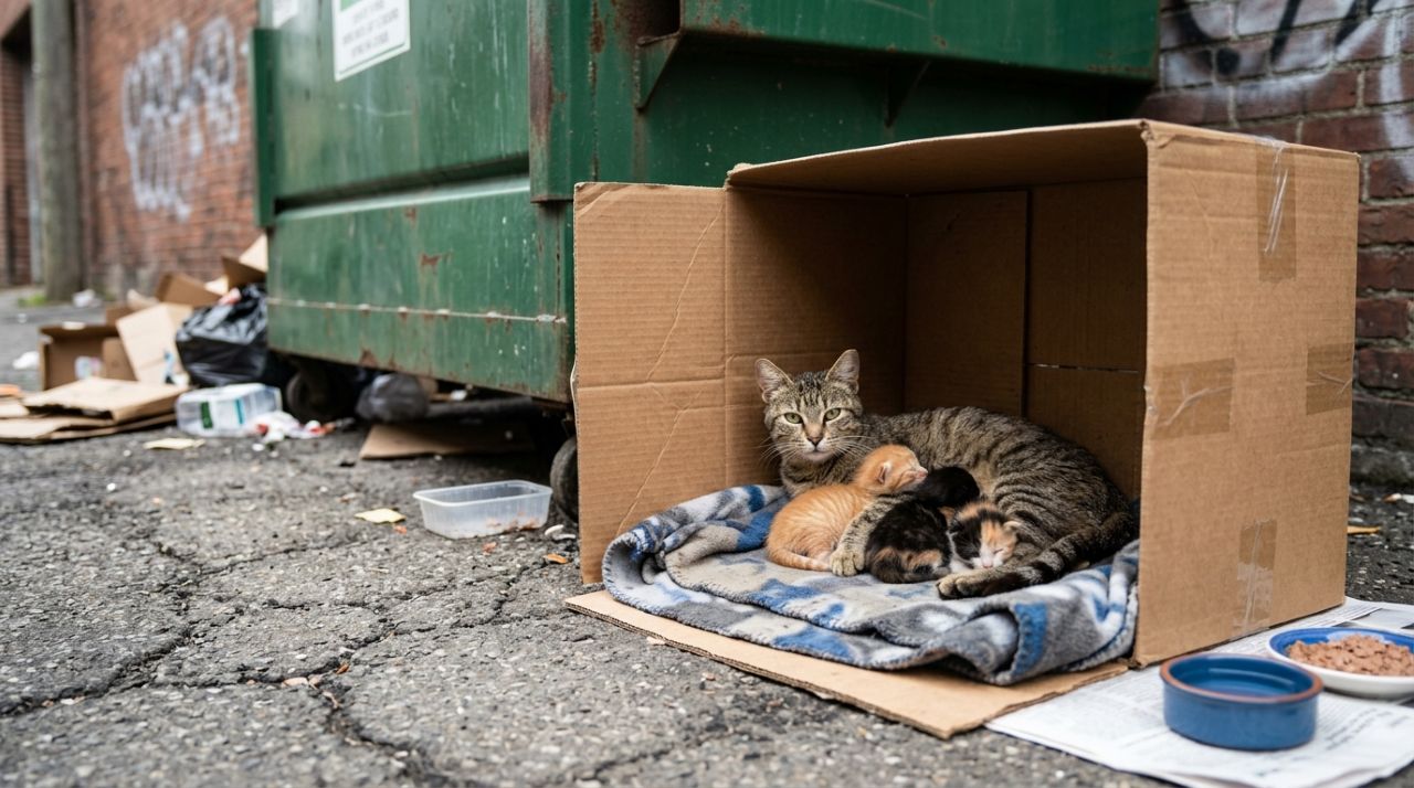 Mulher encontra gatinhos recém-nascidos abandonados no lixão e corre contra o tempo para tentar salvá-los