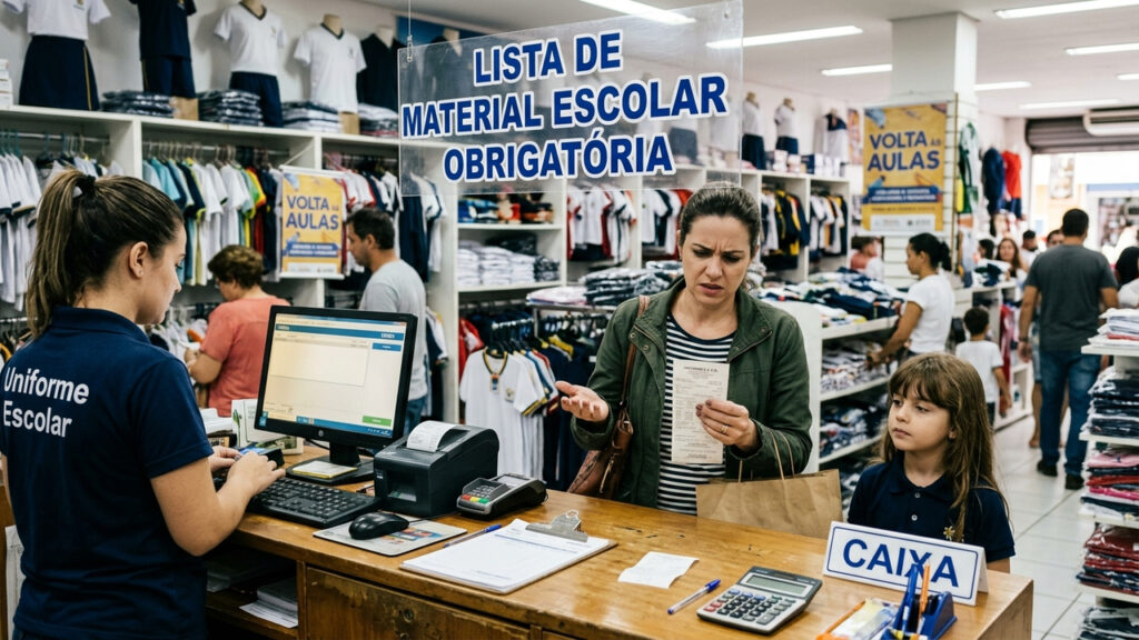 Escola obriga compra de material e uniforme em 1 única loja conveniada, pais acionam Procon e colégio é multado em R$ 40 mil por venda casada