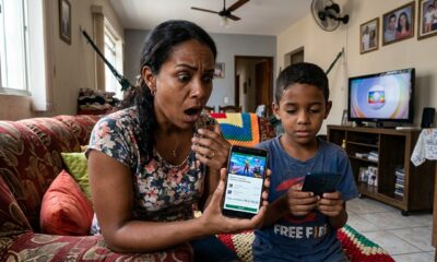 Mãe deixa o filho de 9 anos com o celular por 40 minutos, criança faz compras de R$ 3.700 em jogos online e Justiça obriga a plataforma a devolver o valor integral