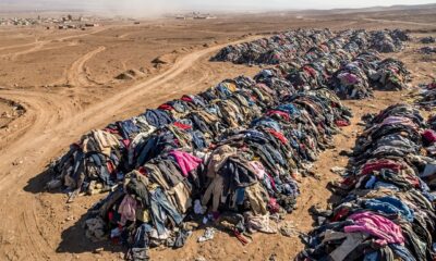 No meio do deserto do Atacama, uma montanha de roupas de 60 mil toneladas foi encontrada: ela veio da Europa e pode ser vista do espaço