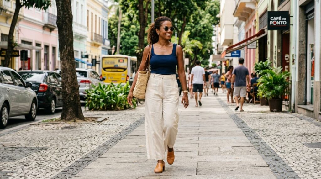 5 combinações elegantes para mulheres acima dos 40 que provam que é possível ficar confortável, moderna e bem-vestida ao mesmo tempo