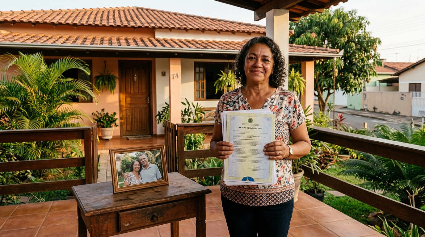 Casal vive junto por 22 anos sem casar no papel, o companheiro morre e ela descobre que precisa provar a união estável para não perder a casa onde mora