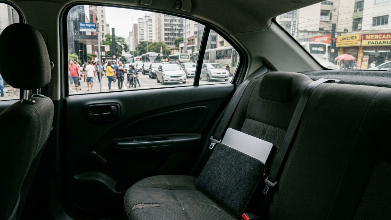 Passageiro esquece notebook de R$ 12 mil em carro de aplicativo, motorista nega ter encontrado o aparelho e Justiça manda a plataforma indenizar o cliente