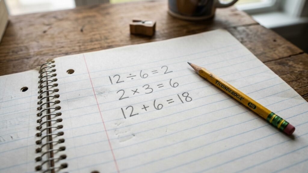 Quanto é 12 + 12 ÷ 6 × 3? A resposta parece óbvia, mas muita gente erra