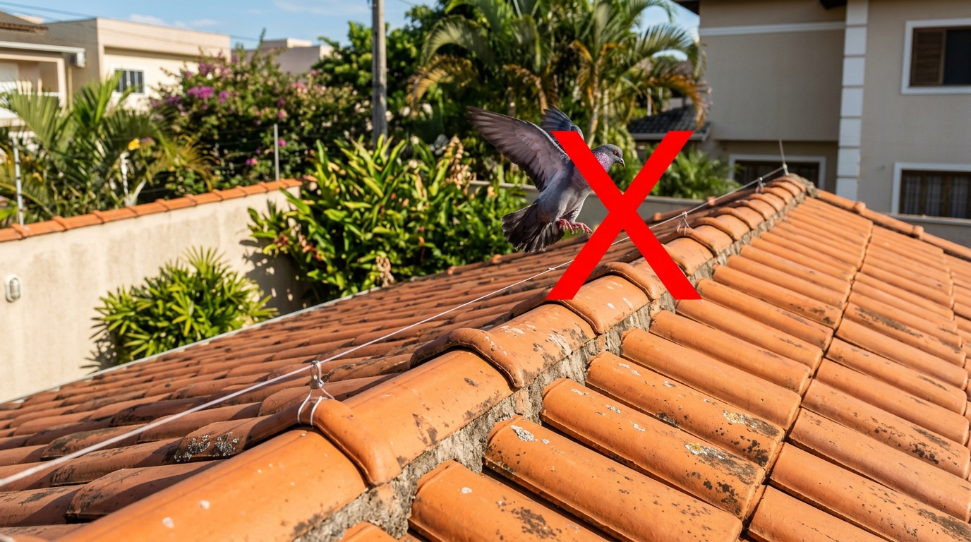 Adeus aos pombos no telhado: truque caseiro ajuda a afastar as aves do jardim 