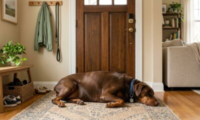 Doberman de 44 kg ganha uma segunda chance de viver e emociona com sua transformação
