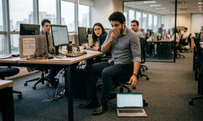 Funcionário derruba um notebook de R$ 4.500 sem querer, empresa desconta tudo do salário e ele descobre que o prejuízo não pode ser cobrado automaticamente