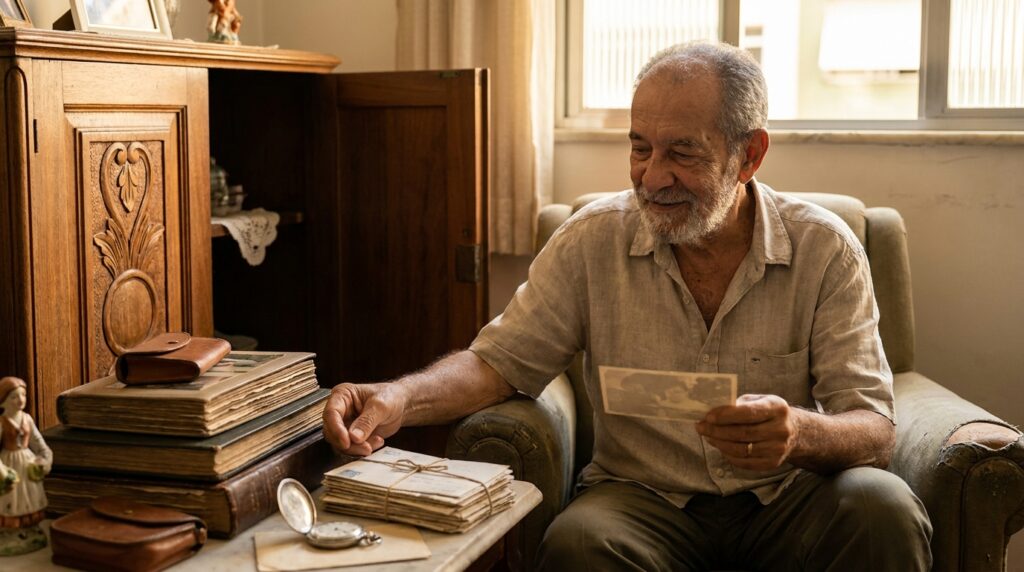 Pessoas acima de 70 anos podem distribuir pertences como forma de preservar memórias