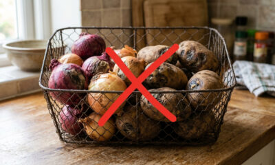 Guardar a cebola e a batata juntas na mesma fruteira: o erro químico silencioso que acelera o apodrecimento e faz você jogar comida no lixo