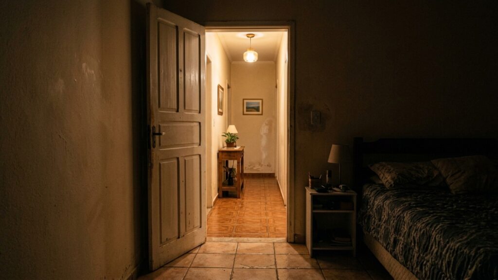 A psicologia sugere que dormir sempre com a porta aberta não é apenas despreocupação, mas pode revelar uma necessidade de manter controle sobre o ambiente