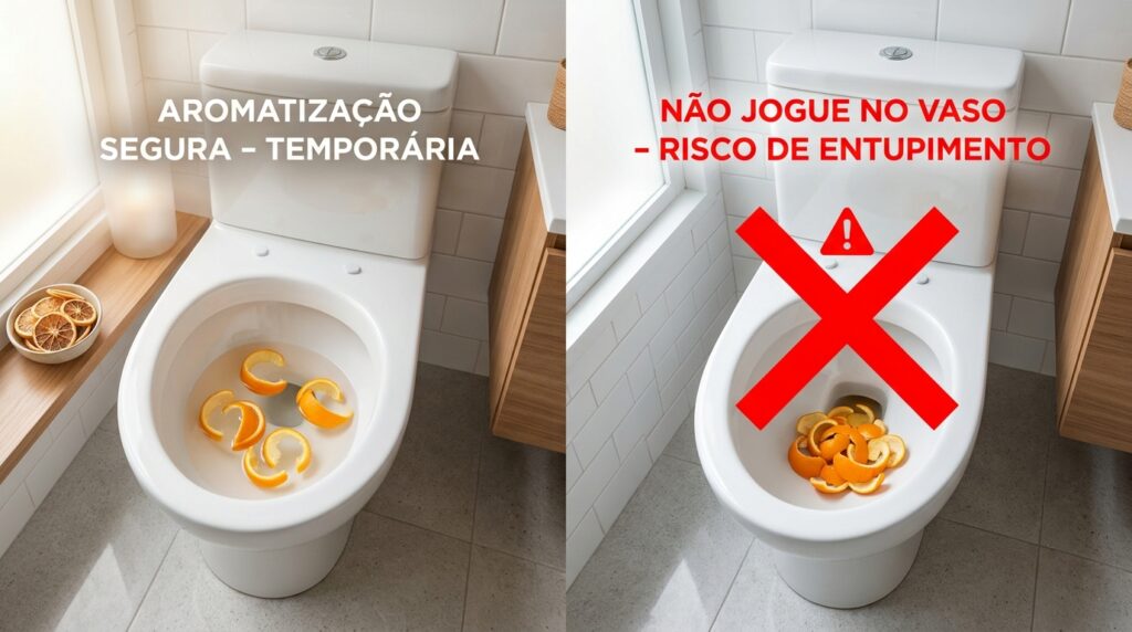 Colocar cascas de laranja no vaso sanitário uma vez por semana: para que serve e como fazer sem entupir