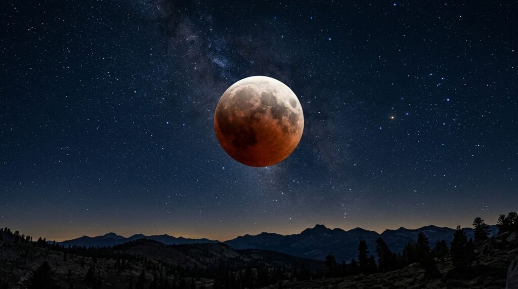 Lua se preparando para ficar vermelha enquanto raro eclipse lunar parcial toca os céus na sexta-feira