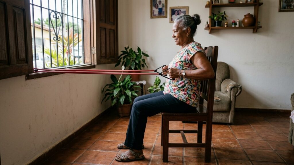 Apenas 4 minutos de exercícios por dia podem melhorar força, equilíbrio e movimentos importantes em pessoas com mais de 65 anos