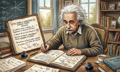 Albert Einstein sobre o caminho para o sucesso: “O sucesso vem da curiosidade, concentração, perseverança e autocrítica.” Uma mensagem sobre aquilo que sustenta grandes conquistas