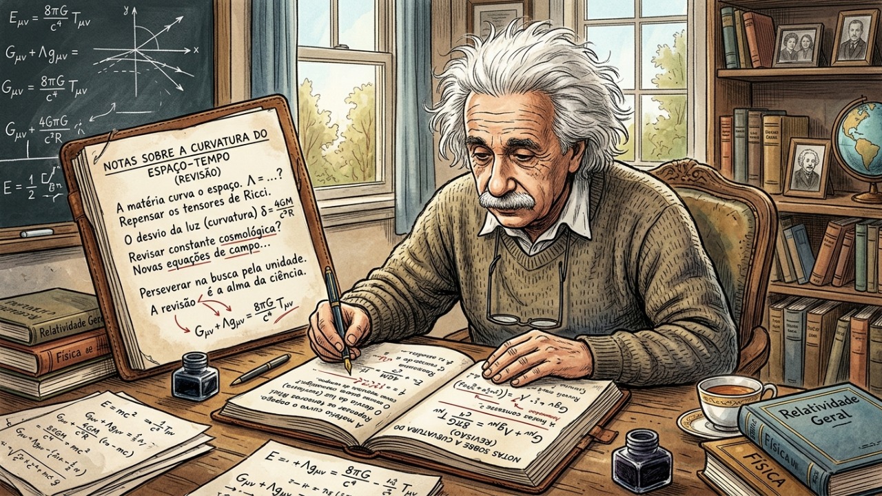 Albert Einstein sobre o caminho para o sucesso: “O sucesso vem da curiosidade, concentração, perseverança e autocrítica.” Uma mensagem sobre aquilo que sustenta grandes conquistas