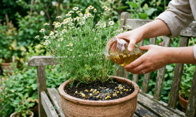 Infusão de flores de camomila no solo: para que serve o composto alfa-bisabolol que previne e combate fungos que atacam as raízes