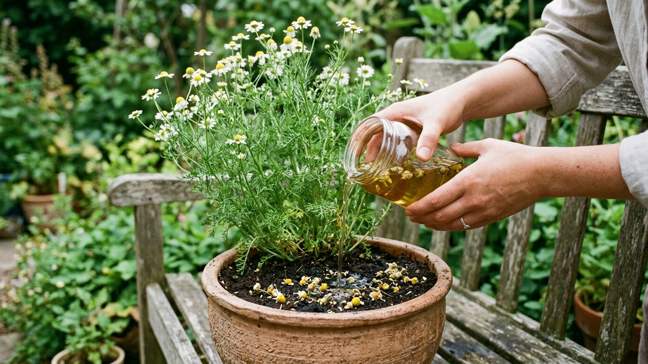 Infusão de flores de camomila no solo: para que serve o composto alfa-bisabolol que previne e combate fungos que atacam as raízes