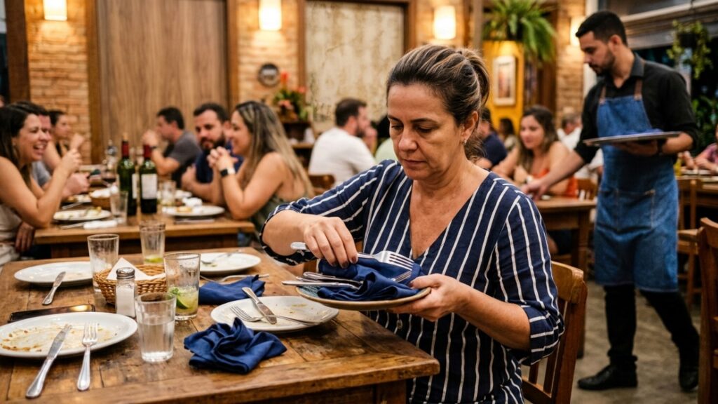 Especialistas em psicologia afirmam que pessoas que ajudam o garçom sem ninguém pedir podem perceber com mais facilidade as necessidades dos outros
