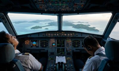 Os dois pilotos de um A320, em voo de cruzeiro a 36.000 pés com 153 passageiros a bordo, adormeceram durante 28 minutos e se desviaram da rota. Apesar de os exames de rotina terem autorizado ambos a voar, já os tinham liberado para o voo