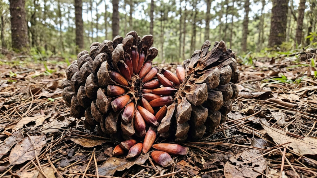 A árvore dinossauro do sul do Brasil: com galhos que parecem candelabros, ela produz pinhas gigantes recheadas de sementes nutritivas