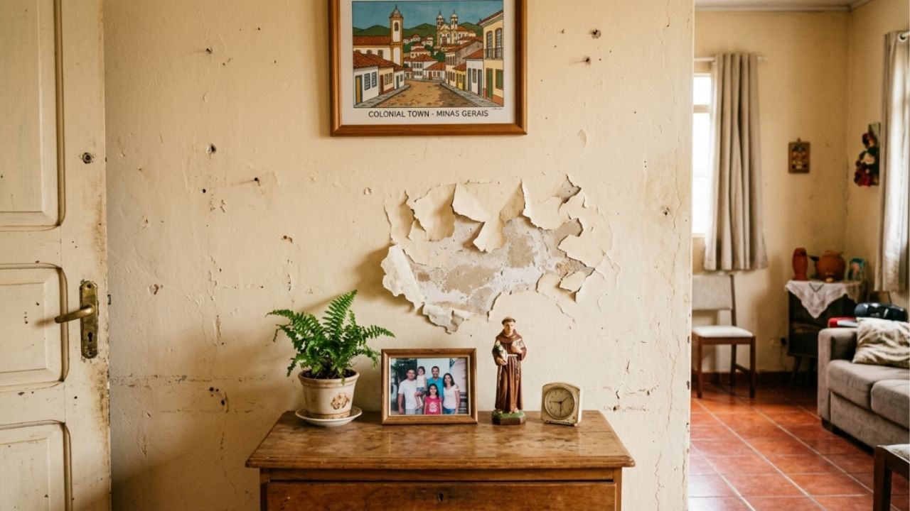 Pintor profissional relata que a maioria das paredes descasca em meses porque o cliente pulou a etapa mais barata da obra: o fundo preparador, e ensina o "teste da fita adesiva" antes de aplicar a cor