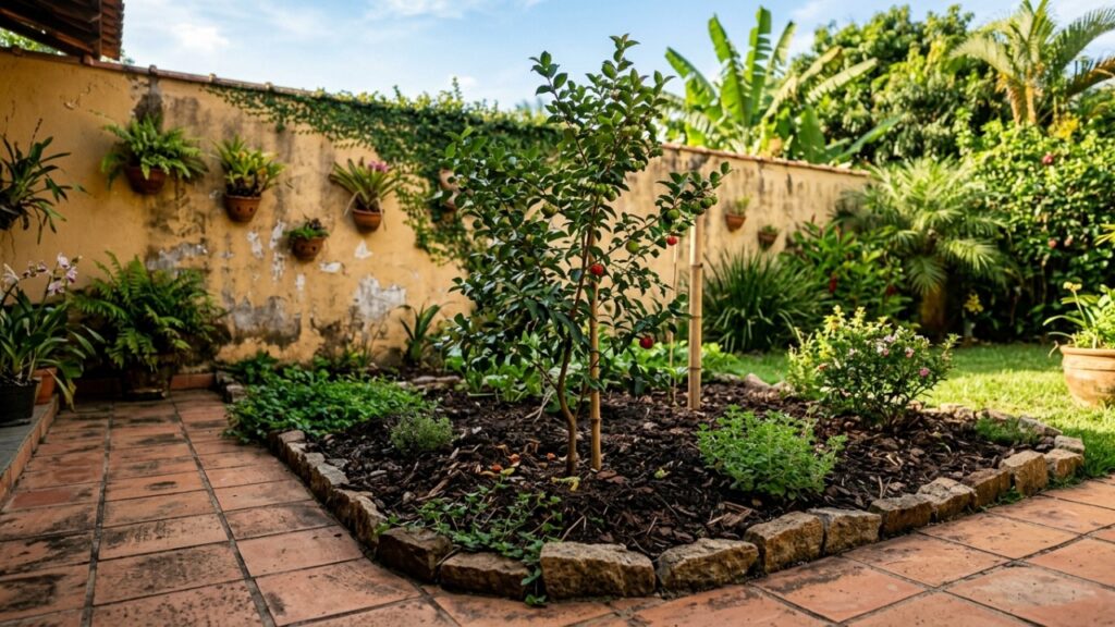 Essa árvore é perfeita para ter no quintal: faz sombra, não costuma danificar o piso e ainda produz frutos saborosos