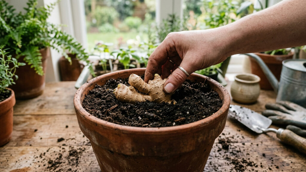 Como plantar gengibre em vasos dentro de casa e ter raízes frescas o ano inteiro: o guia prático de plantio com terra fofa e rega na medida