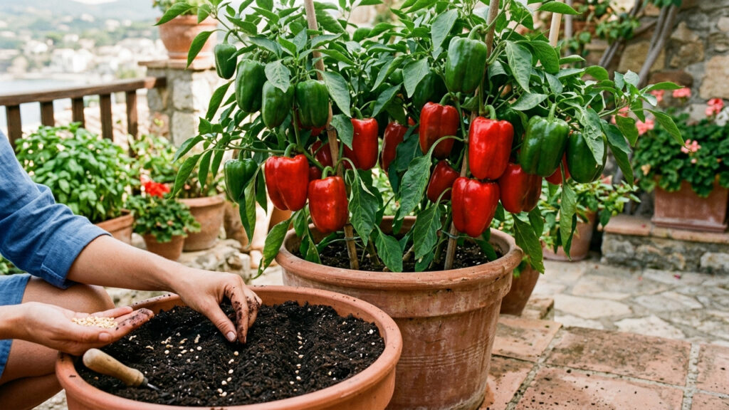 Como plantar pimentão em vaso usando apenas as sementes que você jogaria no lixo: o guia prático para colher frutos frescos em casa