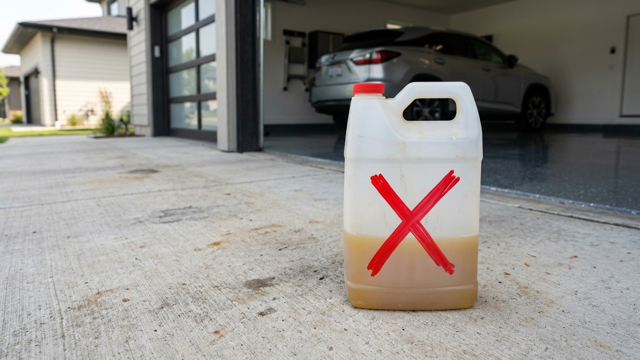 Sem cera líquida, nem esfregar com força: o produto barato e correto para limpar piso antiderrapante de garagem sem deixar esbranquiçado