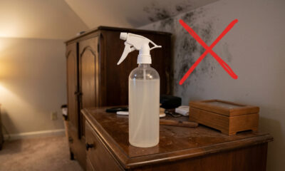 Misturar álcool com vinagre branco: para que serve o spray definitivo para borrifar atrás do guarda-roupa e selar a parede contra o mofo