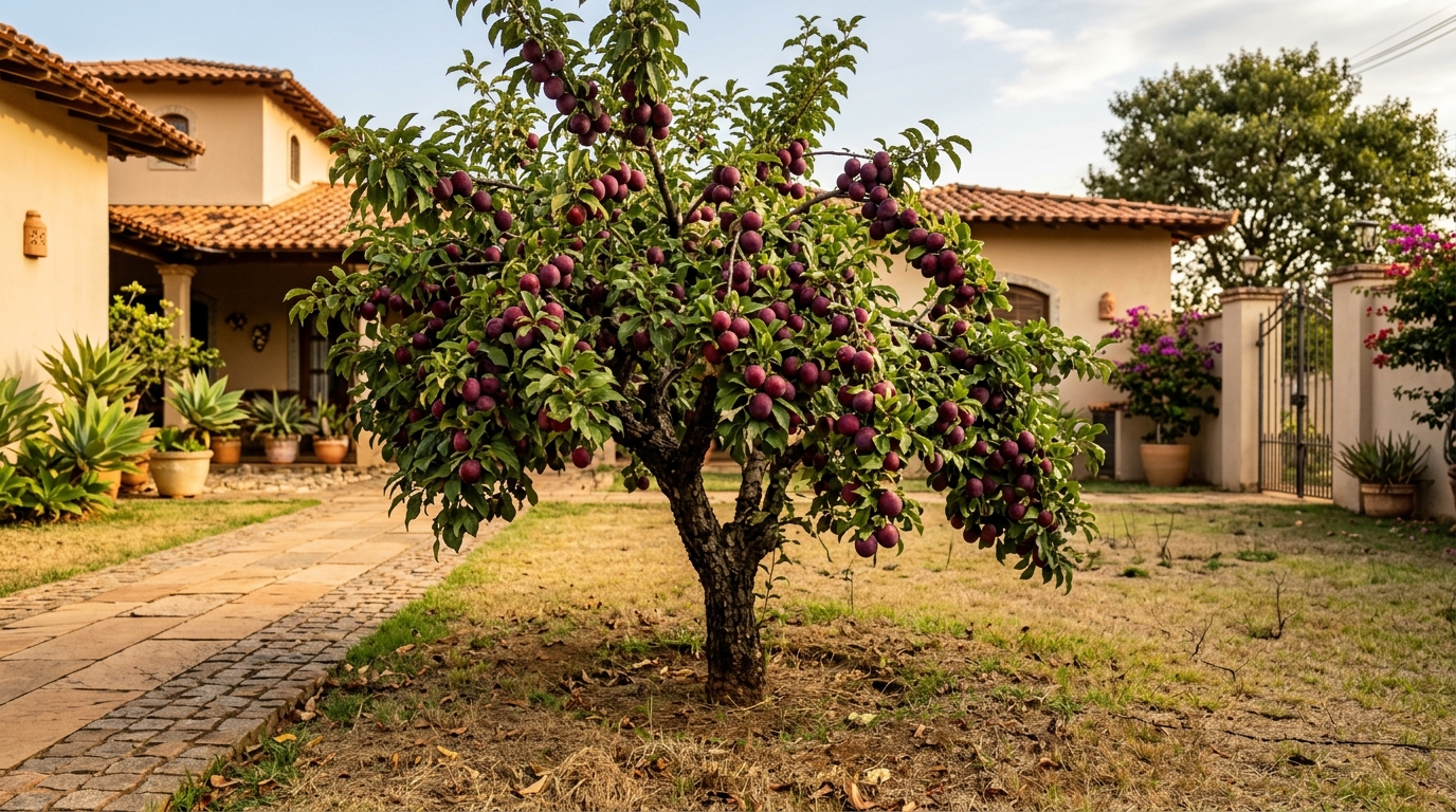 A árvore ideal para o quital do seu lar: não levanta o piso, dá frutos no verão e suporta a seca