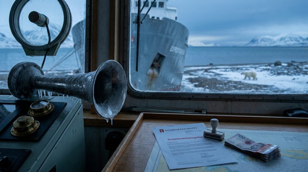 Turista buzina o navio para acordar um urso polar que dormia na praia, o animal se assusta e foge, e a brincadeira de poucos segundos vira uma multa de R$ 27 mil por perturbar espécie protegida há mais de 50 anos