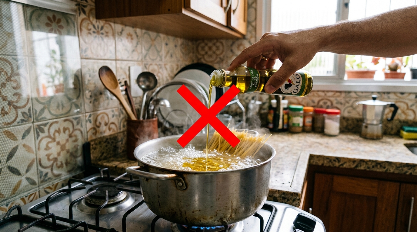 Colocar uma colher de azeite na água antes de cozinhar o macarrão: para que serve e por que cozinheiros profissionais dizem que é o maior erro que você pode cometer