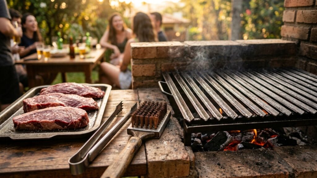 Esfregar cubos de gelo na grelha quente antes do churrasco: para que serve esse truque e por que ele é recomendado