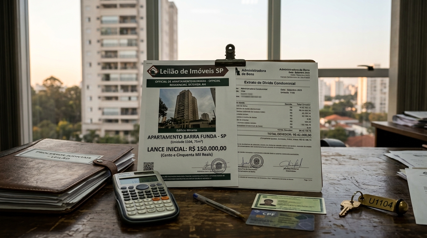 Homem arremata apartamento por R$ 150 mil em leilão e descobre que herdou junto R$ 42 mil de condomínio atrasado, porque essa dívida "gruda" no imóvel e não na pessoa