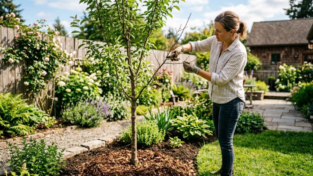 Nem raiz agressiva nem sombra exagerada: essa árvore frutífera pode transformar o quintal com flores, frutos e pouca invasão no piso