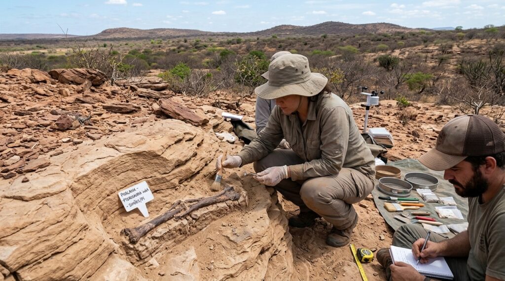 Pesquisadores brasileiros encontram fósseis de 100 milhões de anos escondidos em rochas sedimentares e descoberta revela detalhes inéditos sobre a evolução desses répteis