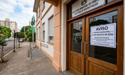Bancos e repartições fecham nesta terça-feira, 25 de agosto, e moradores devem antecipar serviços