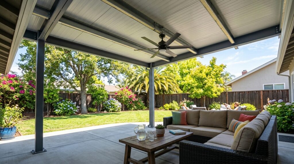 A cobertura ideal para o quintal da sua casa reduz o calor, exige pouca manutenção e suporta a exposição ao sol intenso