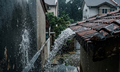 Vizinho não instala calha, água da chuva destrói parede do imóvel ao lado e réu é condenado a pagar indenização de R$ 15 mil pelos reparos