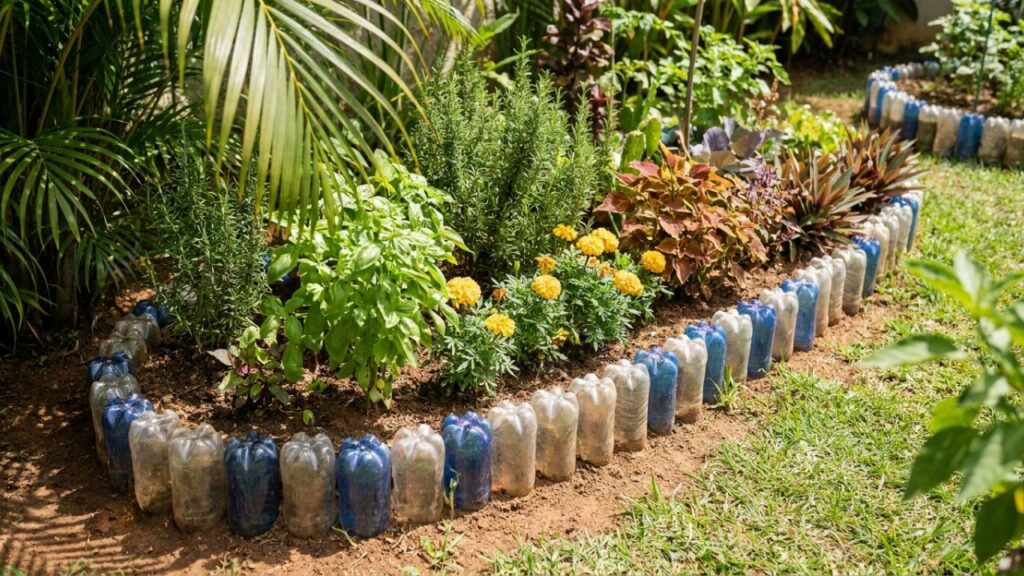 Enterrar garrafas PET de cabeça para baixo no quintal: para que serve esse método e por que os jardineiros o recomendam