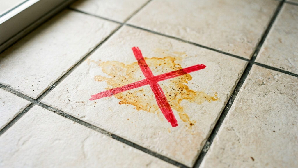 Adeus, manchas de ferrugem no piso de cerâmica: a nova técnica caseira com ingredientes cítricos deixados por 15 minutos sobre a mancha