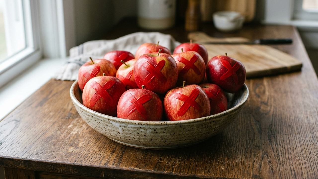 Adeus, maçã: essa fruta de casca vermelha brilhante em formato de sino tem consistência de cera e polpa aquosa extremamente refrescante