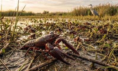 Cinco décadas atrás, um proprietário de terras decidiu introduzir um crustáceo norte-americano nas marismas do rio Guadalquivir, no sul da Espanha. A ideia parecia inofensiva, quase experimental, mas se transformou em um dos maiores desastres ecológicos silenciosos do país. Que espécie foi solta no rio espanhol? O animal em questão é o Procambarus clarkii, conhecido popularmente como lagostim ou caranguejo vermelho americano. Nativo do sul dos Estados Unidos e do nordeste do México, o crustáceo foi levado à região de Doñana com fins de criação comercial. A intenção original era abastecer o mercado de frutos do mar, já que o animal cresce rápido e se adapta a quase qualquer ambiente aquático. Por que essa introdução deu tão errado? O lagostim se multiplicou muito além do previsto e escapou das áreas de criação em pouco tempo. Sem predadores naturais suficientes na região, a população cresceu sem controle pelas marismas do Guadalquivir. Compete por alimento com espécies nativas de peixes e anfíbios Cava túneis em diques e canais, provocando erosão Transmite doenças fúngicas letais para lagostins europeus nativos Resiste a águas poluídas onde outras espécies não sobrevivem Esse conjunto de fatores tornou o avanço praticamente impossível de conter, mesmo décadas depois da introdução original.
