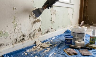 Como consertar uma parede com mofo e manchas de umidade e evitar que o problema volte depois da pintura