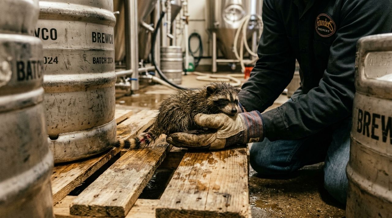 Funcionário de cervejaria encontra bebê molhado e escondido entre barris durante descarga de suprimentos